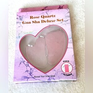 🥂 Rose Quartz Gua Sha Deluxe Set - NIB